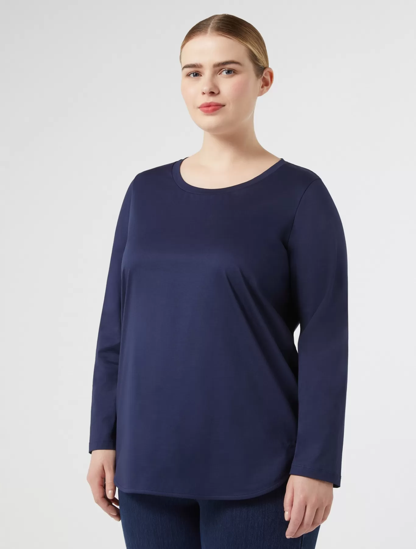 Marina Rinaldi Hauts & T-shirts | Hauts & T-shirt>T-shirt en jersey de coton BLEU