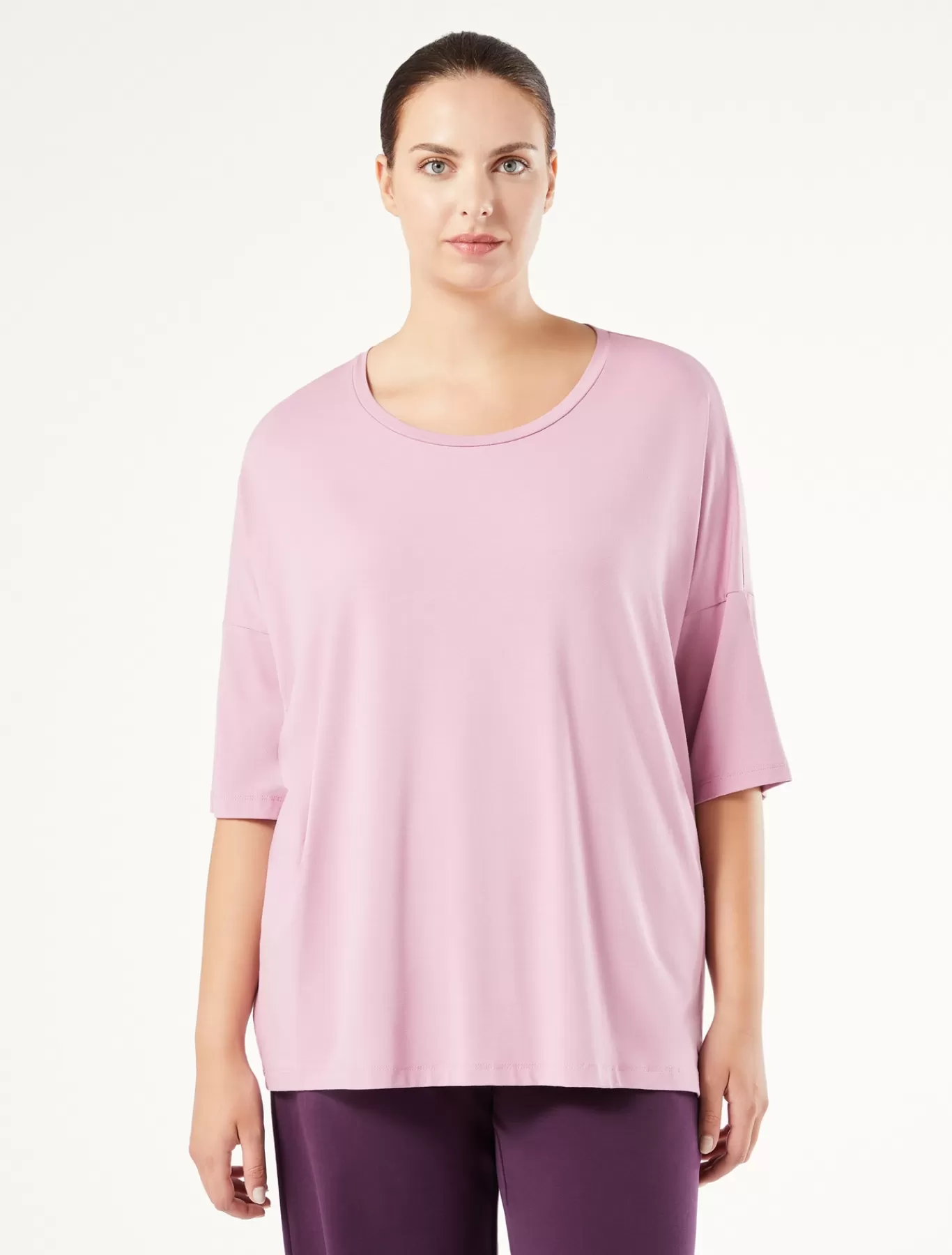 Marina Rinaldi Hauts & T-shirts | Hauts & T-shirt>T-shirt en jersey de viscose stretch VIEUXROSE