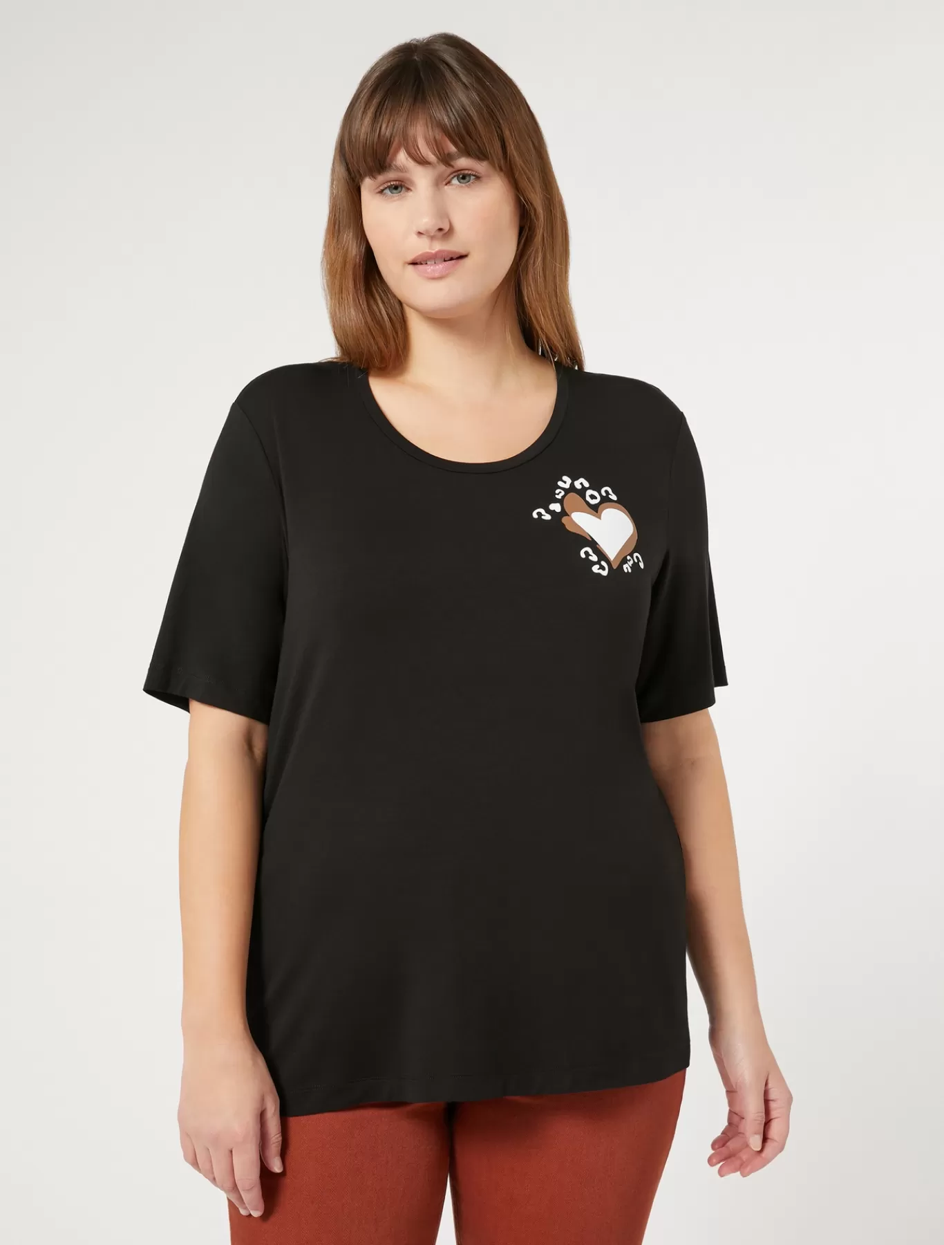 Marina Rinaldi Hauts & T-shirts | Hauts & T-shirt>T-shirt en jersey de viscose stretch NOIR