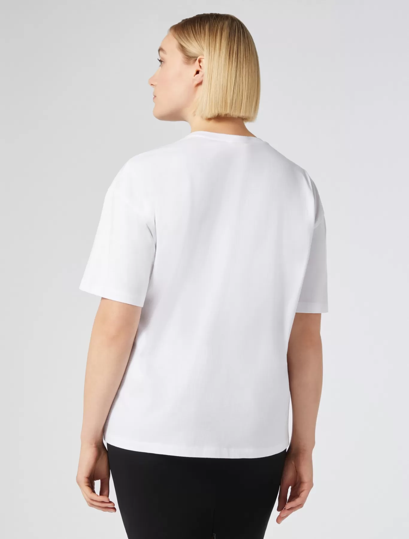 Marina Rinaldi Hauts & T-shirts | Hauts & T-shirt>T-shirt en jersey imprimé BLANCNEUTRE