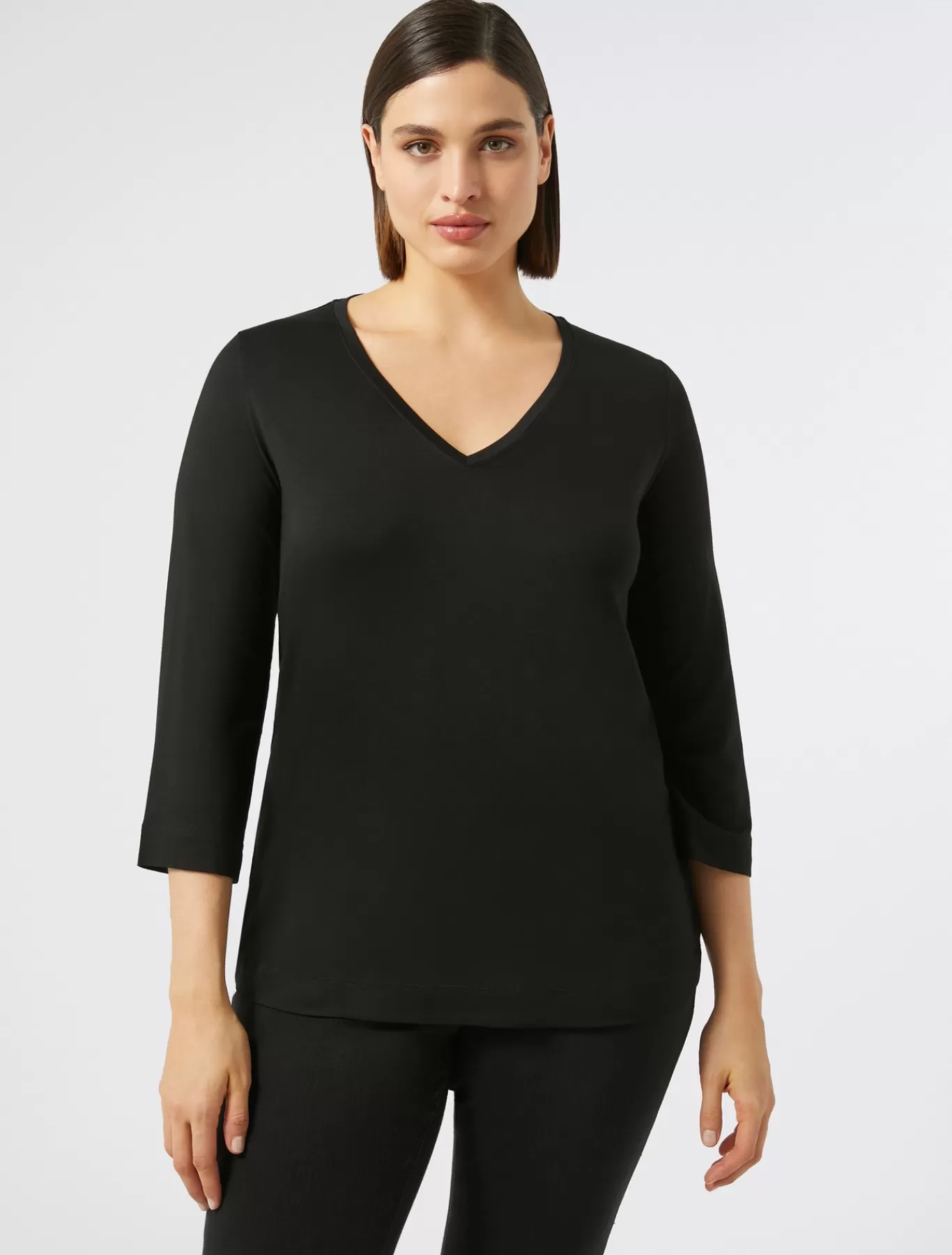 Marina Rinaldi Hauts & T-shirts | Hauts & T-shirt>T-shirt en jersey stretch NOIR