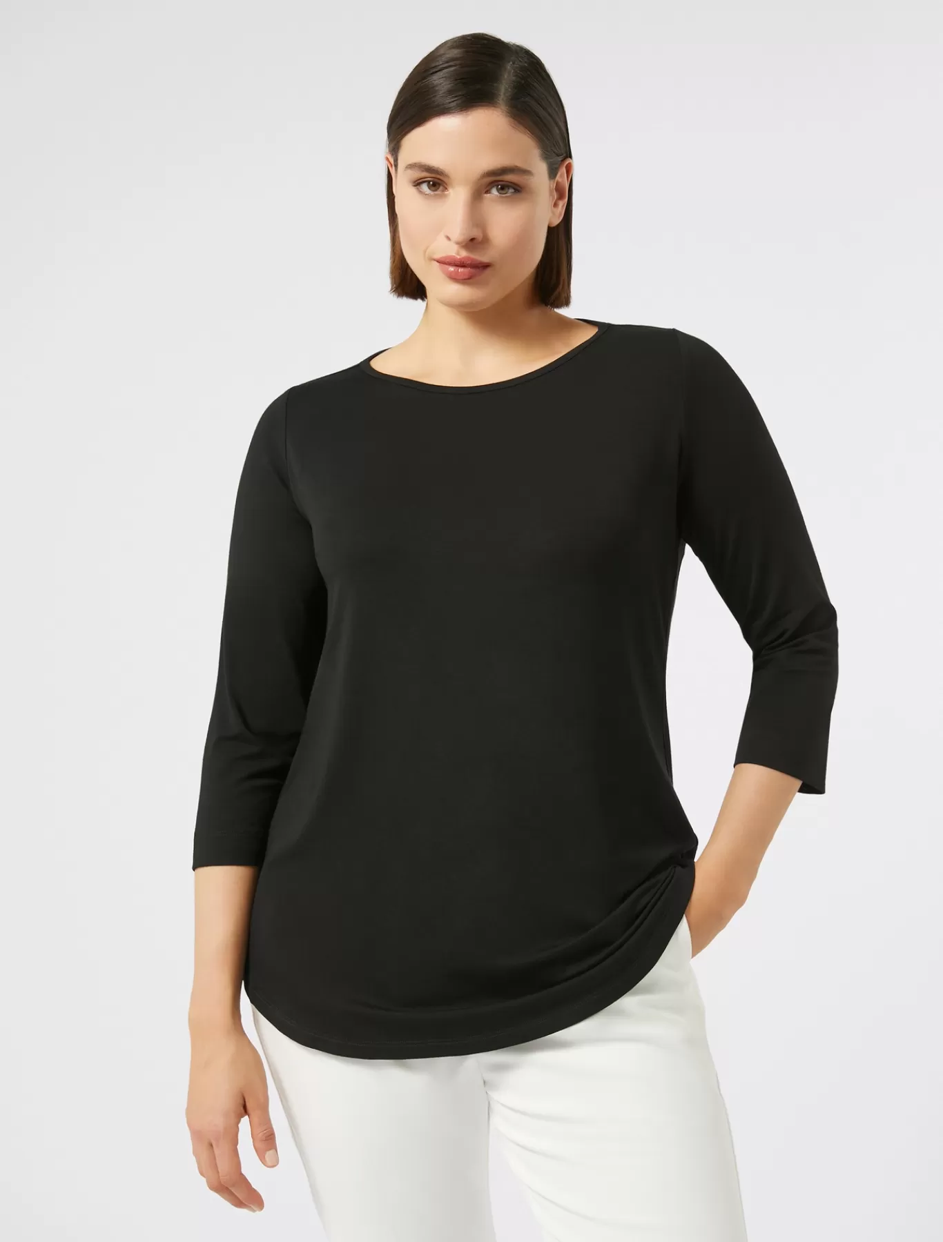 Marina Rinaldi Hauts & T-shirts | Hauts & T-shirt>T-shirt en jersey stretch NOIR