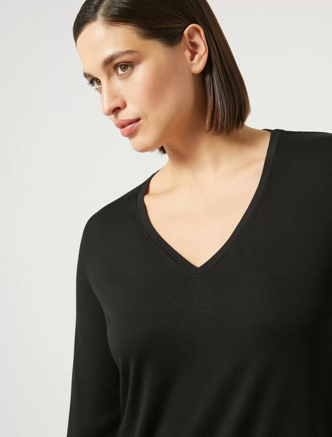 Marina Rinaldi Hauts & T-shirts | Hauts & T-shirt>T-shirt en jersey stretch NOIR