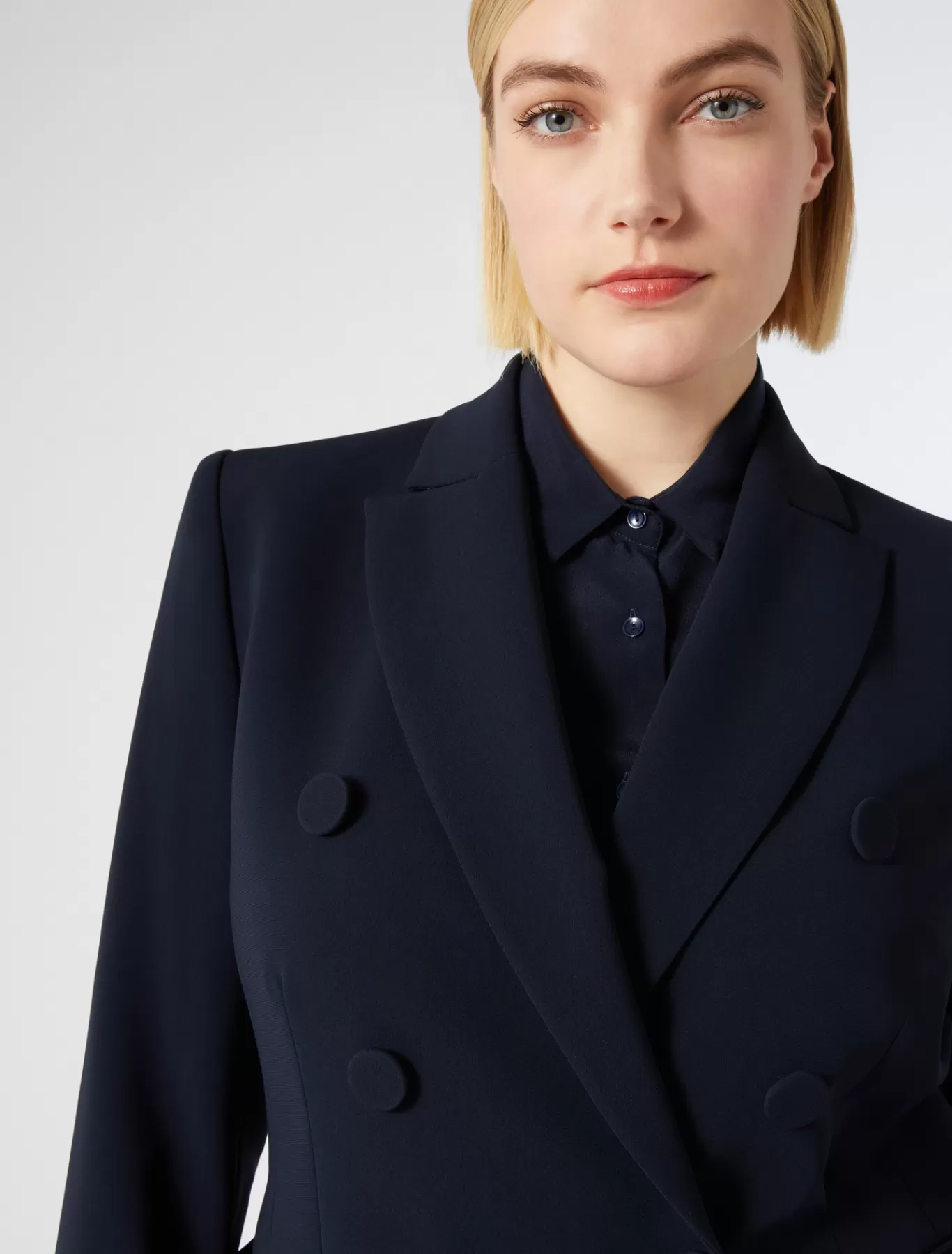 Marina Rinaldi Vestes | Vestes & Blazers>Veste blazer en cady BLEUNUIT