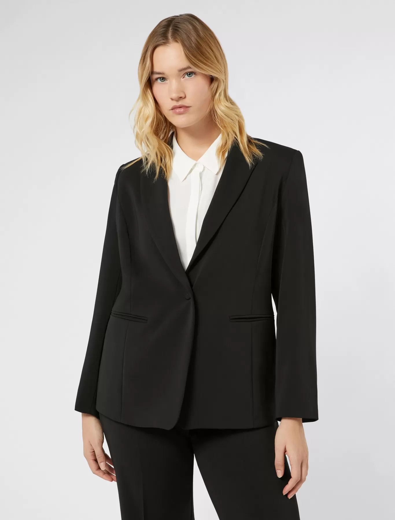 Marina Rinaldi Vestes | Vestes & Blazers>Veste blazer en cady stretch NOIR