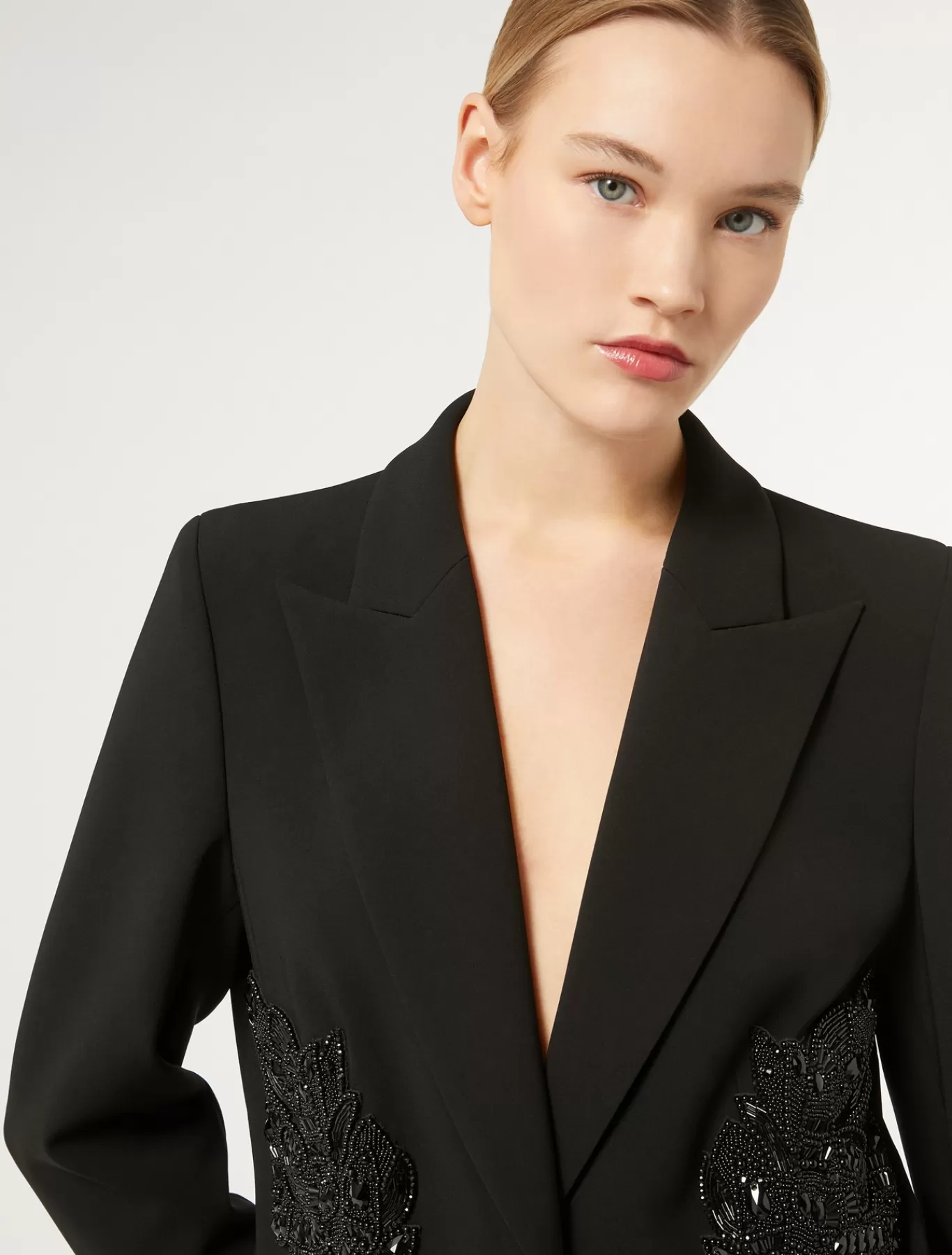 Marina Rinaldi Marina Rinaldi By Zuhair Murad>Veste blazer en cady triacétate NOIR