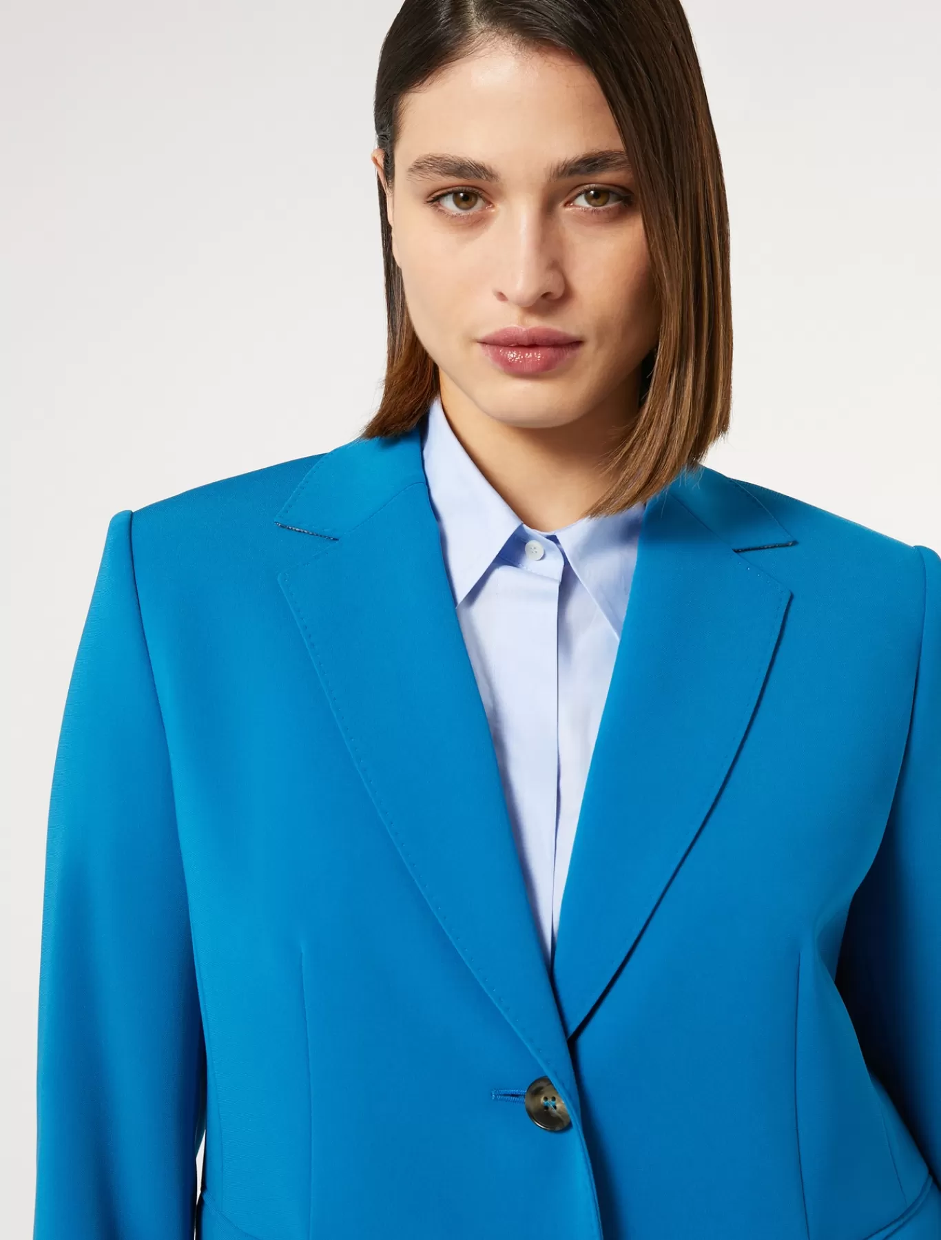 Marina Rinaldi Vestes & Blazers | Vestes & Blazers>Veste blazer en cady triacétate TURQUOISE