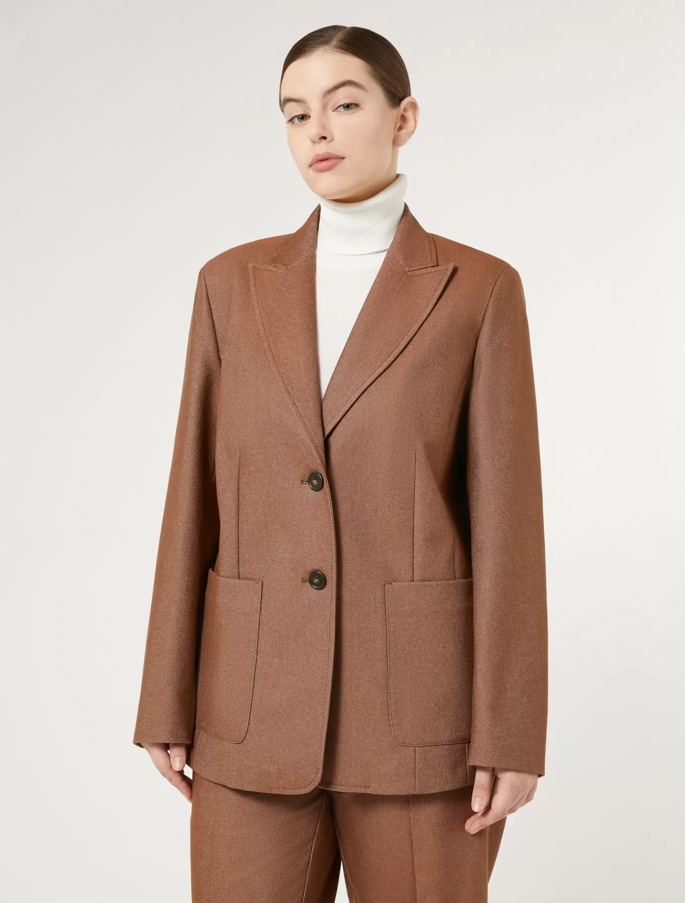 Marina Rinaldi Vestes & Blazers | Vestes & Blazers>Veste blazer en coton BRONZE