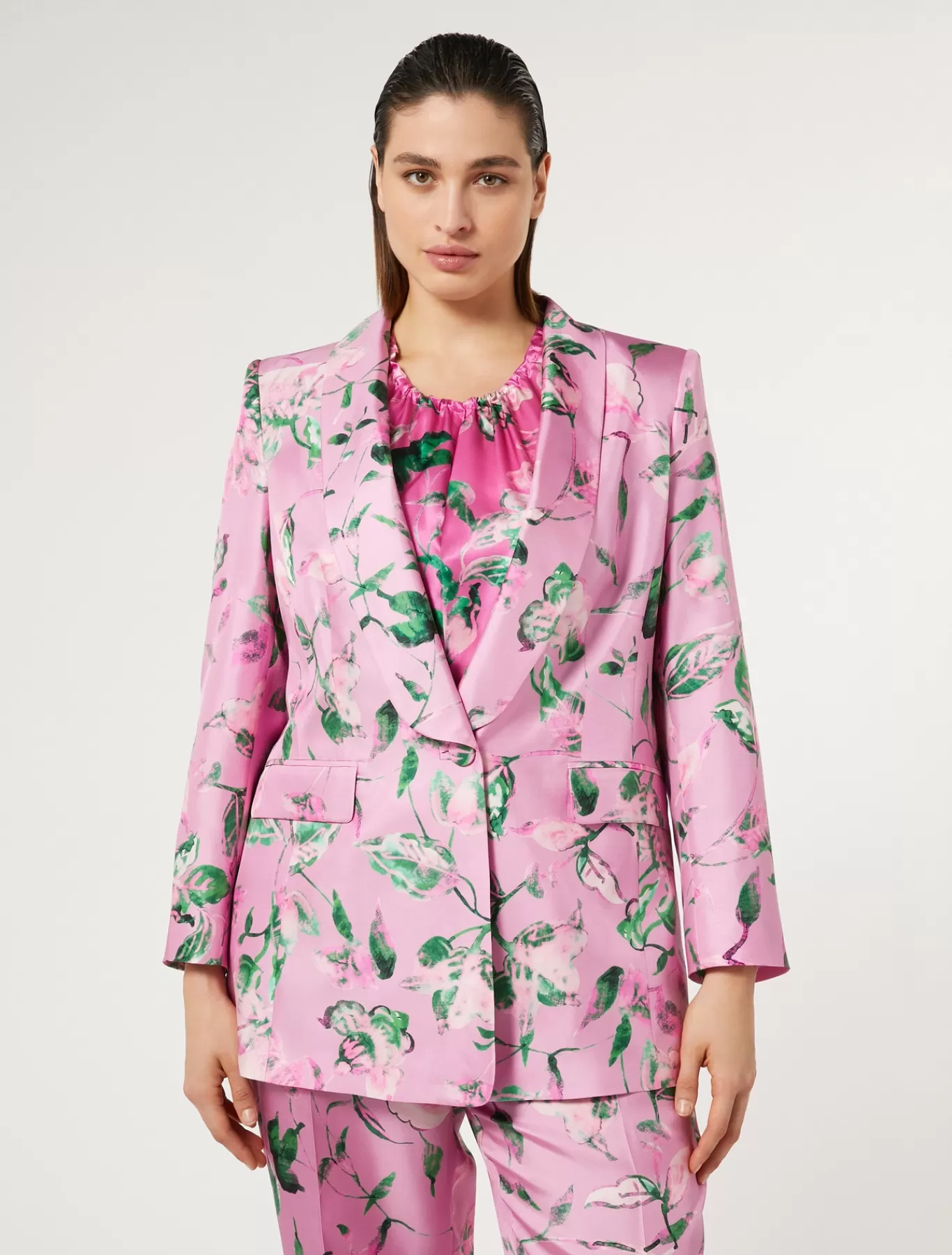 Marina Rinaldi Vestes | Vestes & Blazers>Veste blazer en soie ROSE