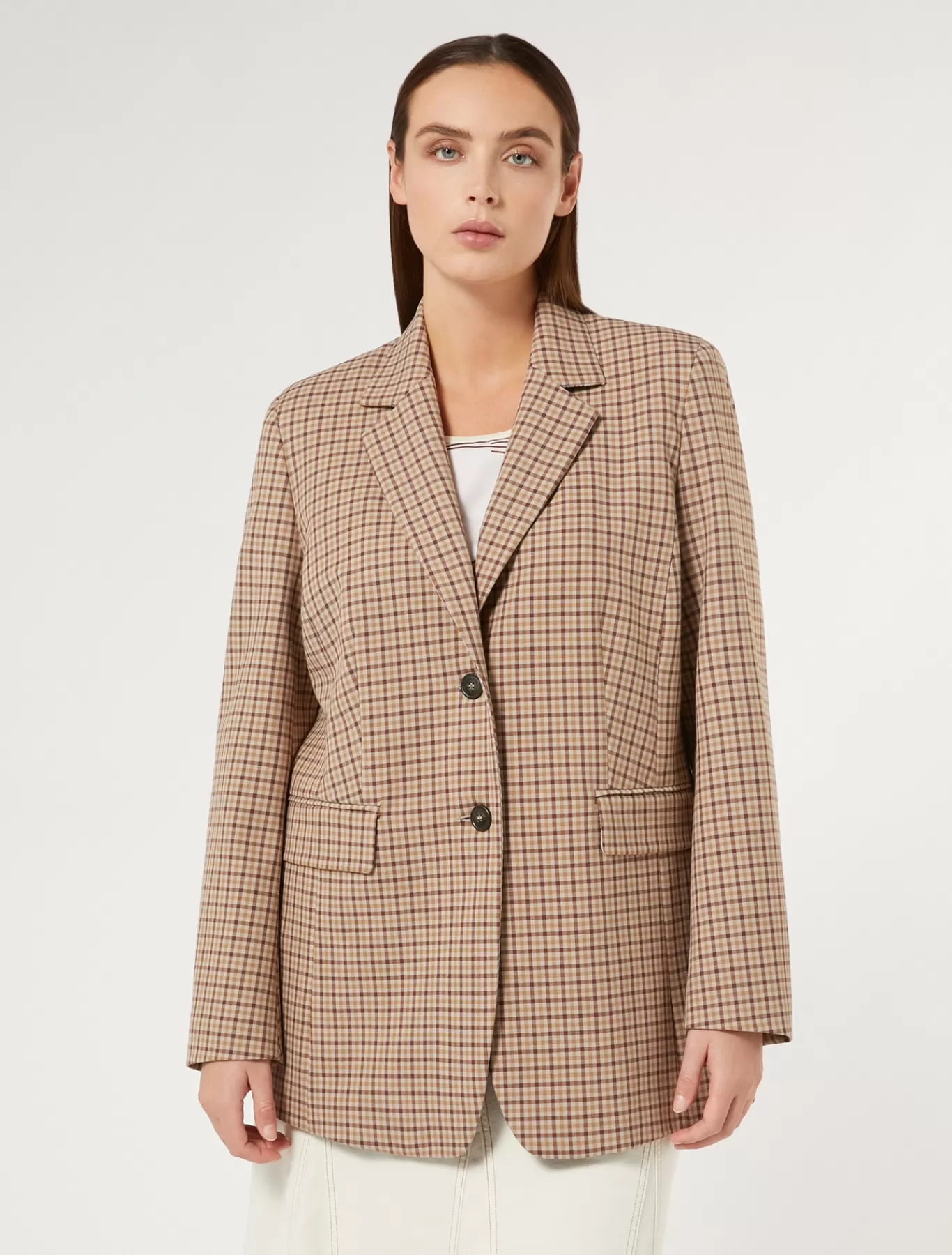 Marina Rinaldi Vestes & Blazers | Vestes & Blazers>Veste blazer en viscose mélangée ROSE