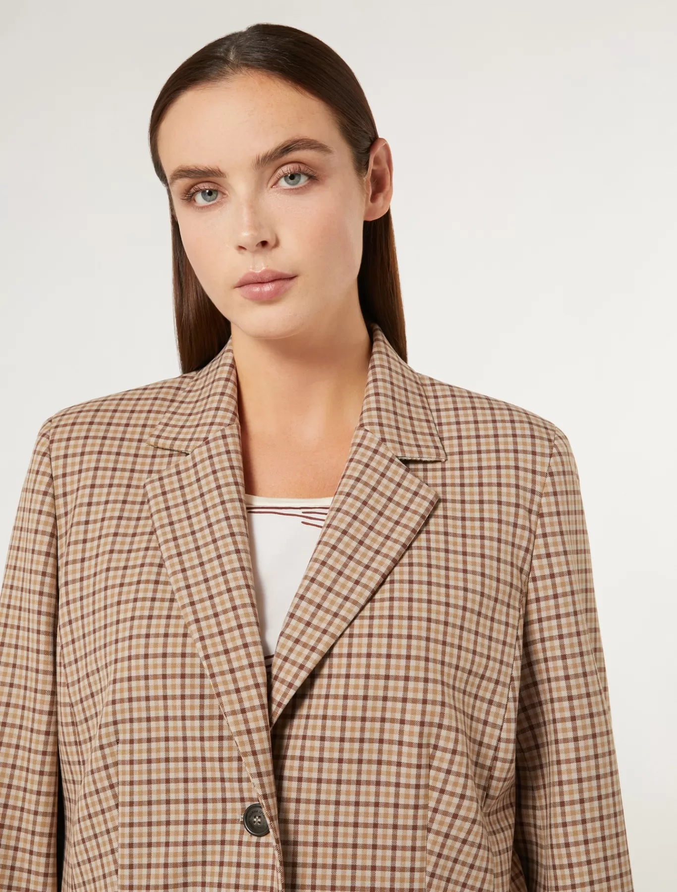 Marina Rinaldi Vestes & Blazers | Vestes & Blazers>Veste blazer en viscose mélangée ROSE