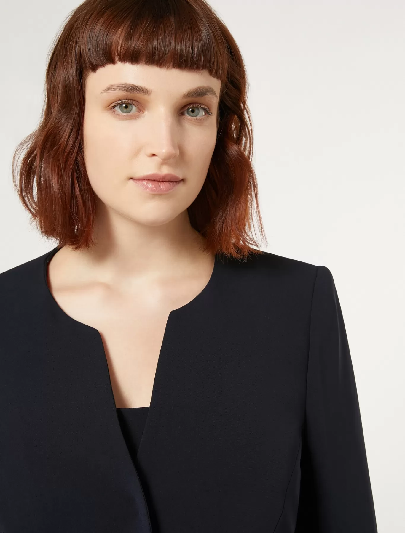 Marina Rinaldi Vestes | Vestes & Blazers>Veste en cady triacétate BLEUNUIT