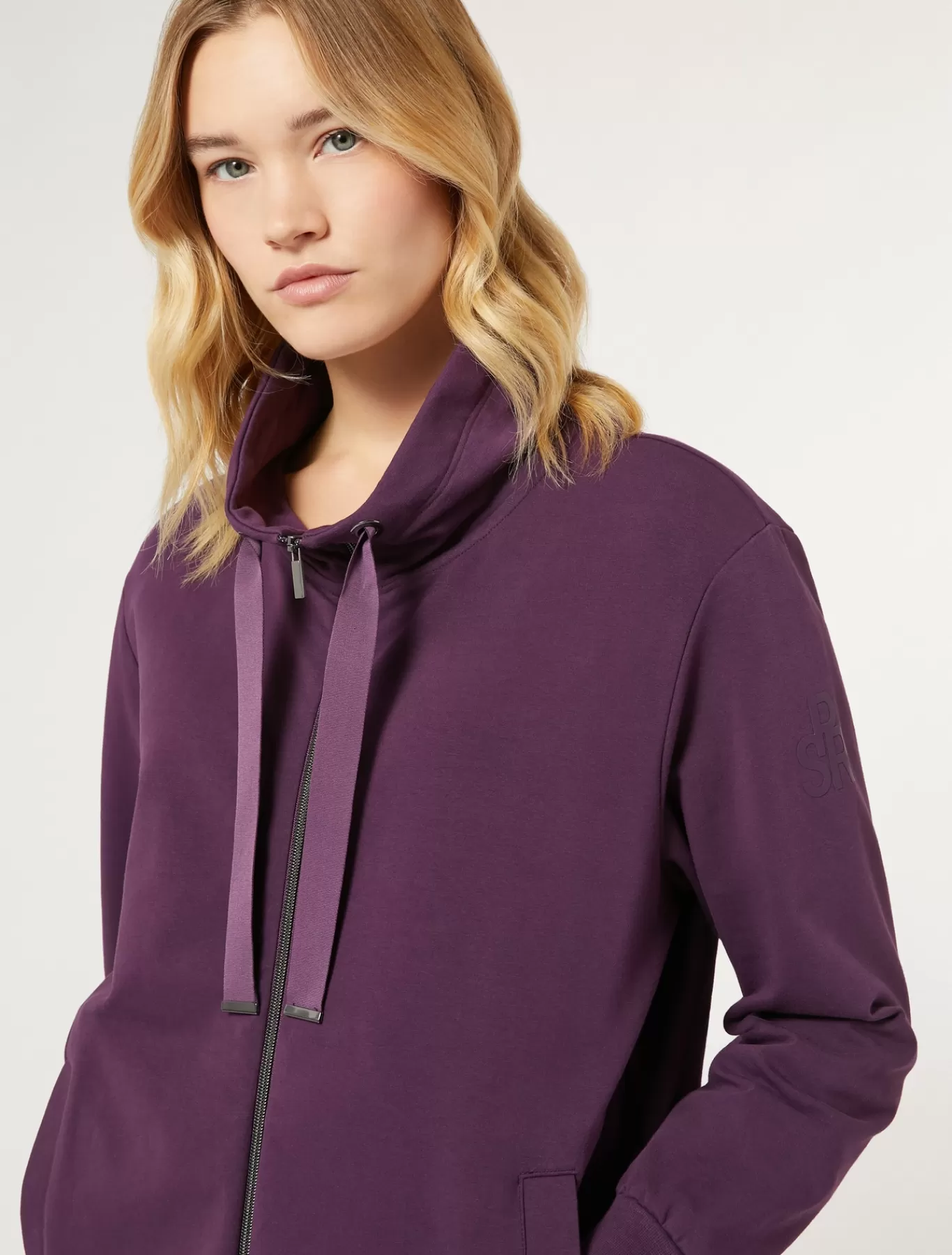 Marina Rinaldi Vestes & Blazers | Vestes & Blazers>Veste en molleton de coton VIOLET