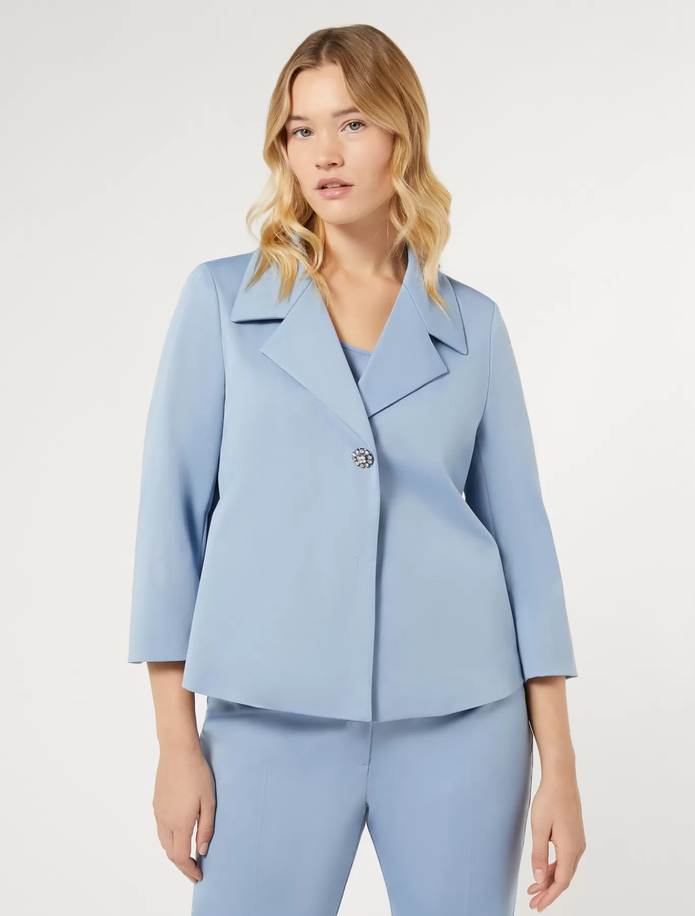 Marina Rinaldi Vestes | Vestes & Blazers>Veste en ottoman AZURE