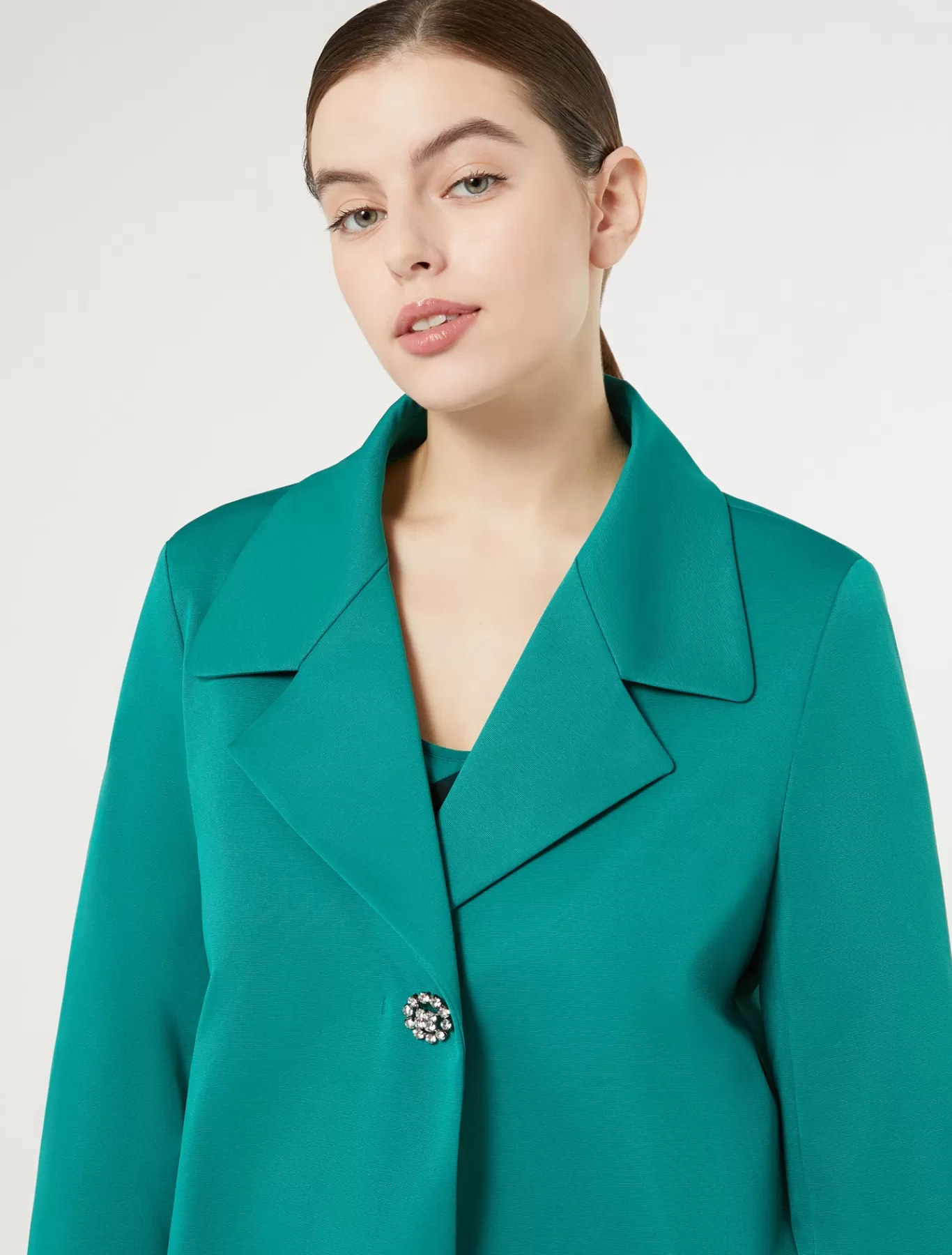 Marina Rinaldi Vestes | Vestes & Blazers>Veste en ottoman VERT