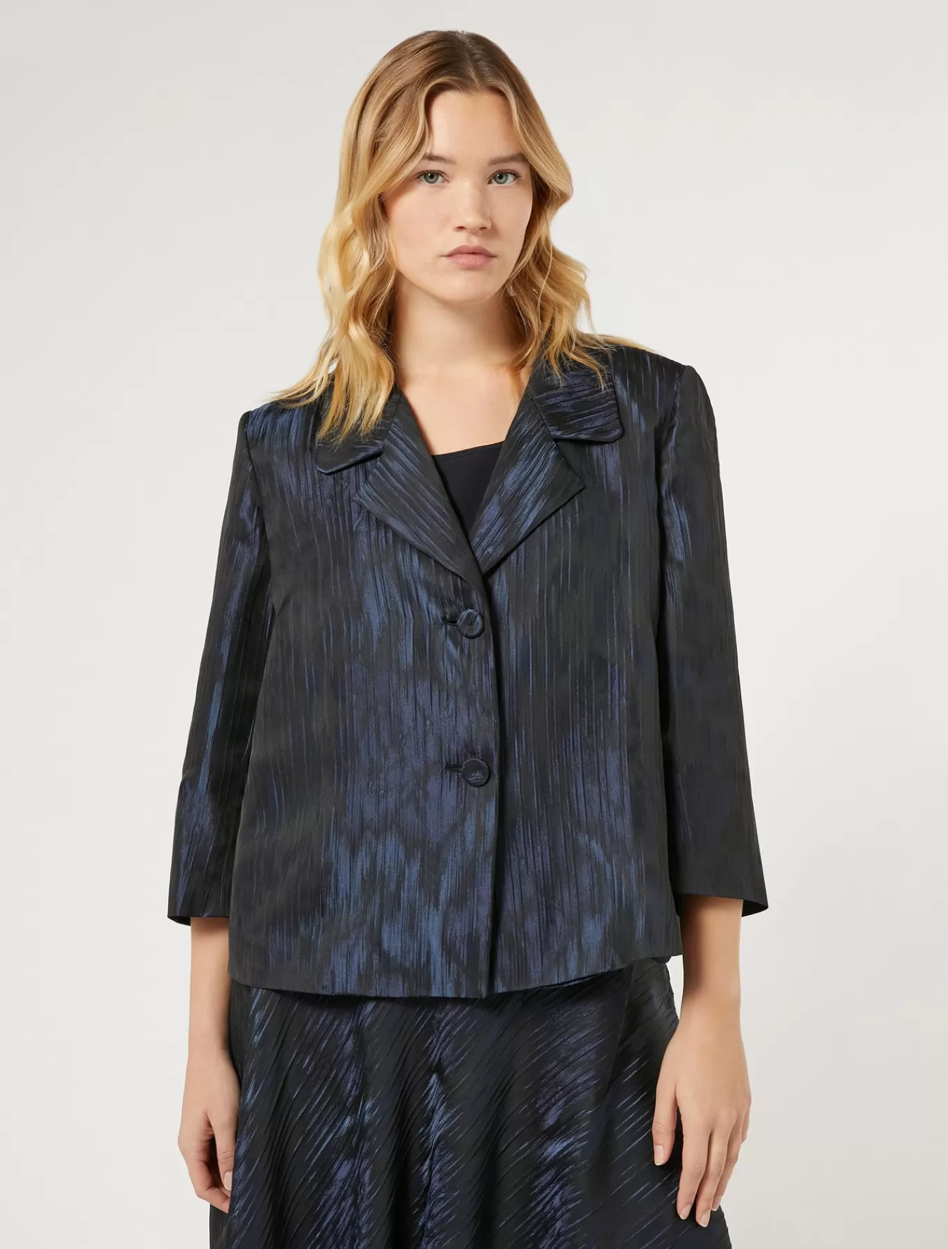 Marina Rinaldi Vestes | Vestes & Blazers>Veste en tissu jacquard BLEUMARINE