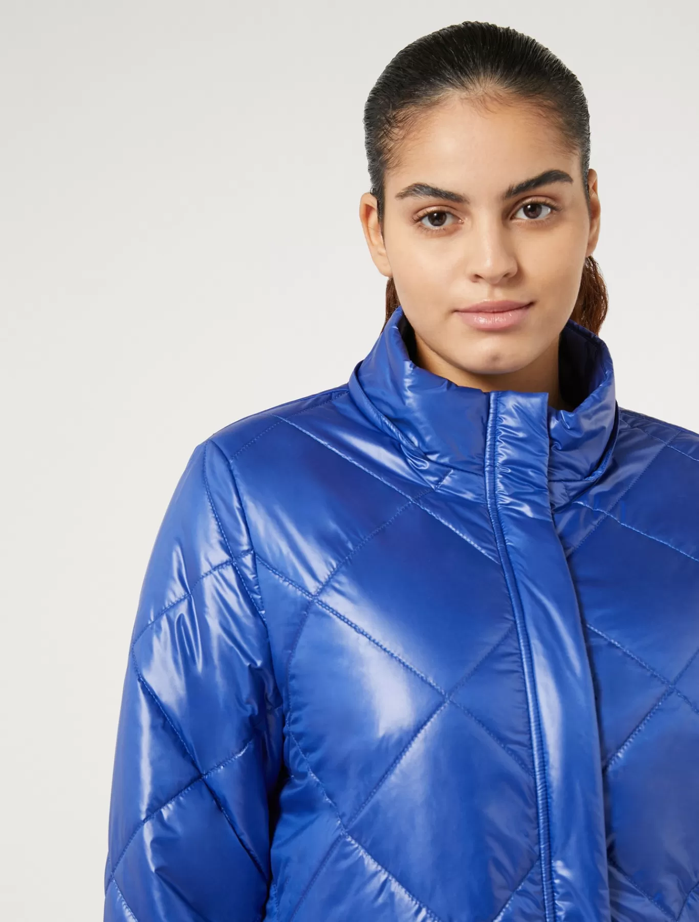 Marina Rinaldi Doudounes | Doudounes>Veste en toile technique imperméable BLEUDECHINE